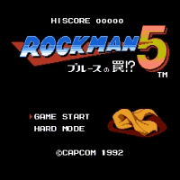 Rockman 5 Endless no laser areas Title Screen